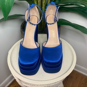 AKIRA | AZALEA WANG CHUNKY PLATFORM | BLUE | SIZE:9